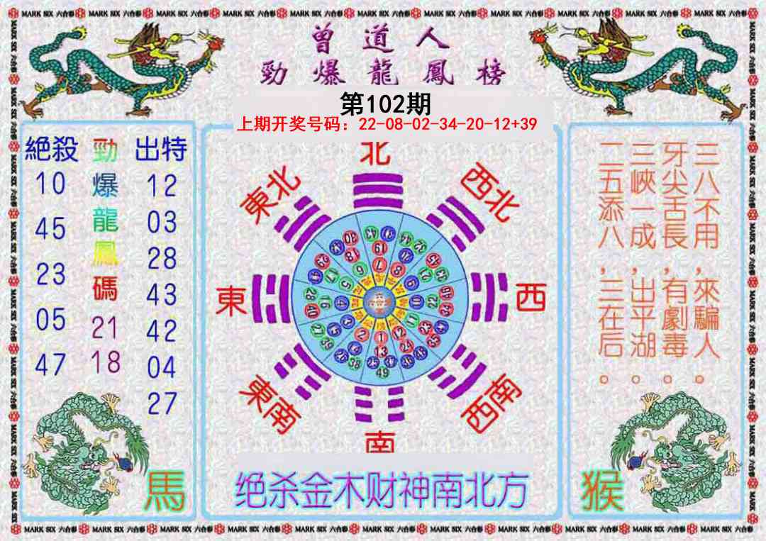 102期曾道人劲爆龙凤榜[图]